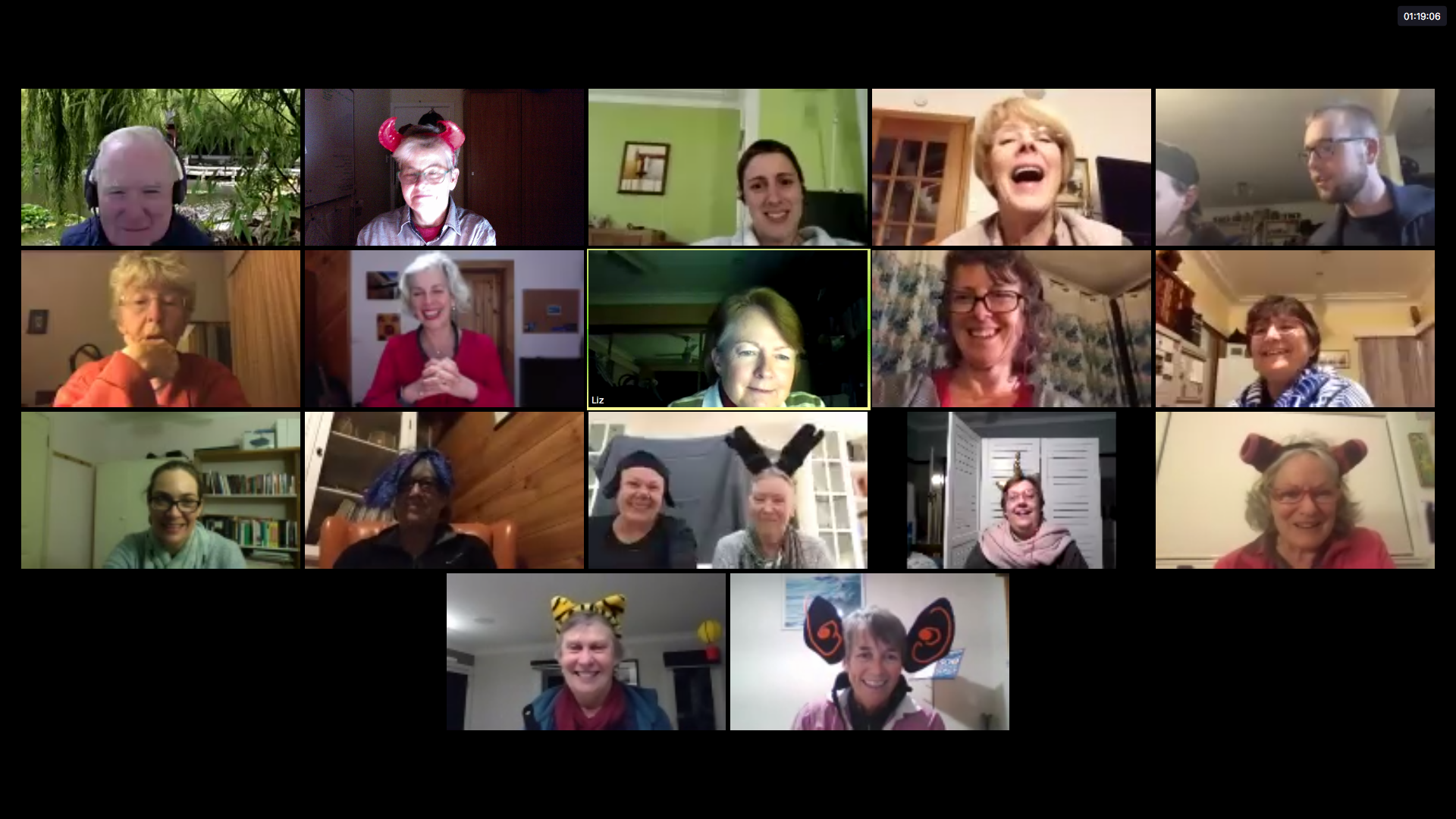 Tenors having fun on Zoom!